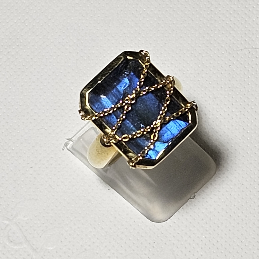 Designer Kristen Amato 8.60ctw Labradorite Ring 14k/925 Sz 6! - Picture 7 of 7